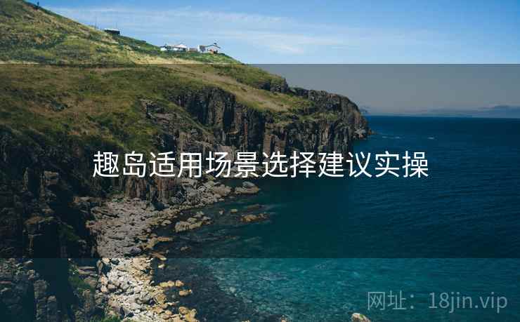 趣岛适用场景选择建议实操
