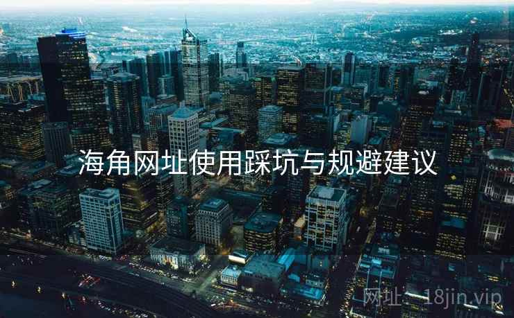 海角网址使用踩坑与规避建议