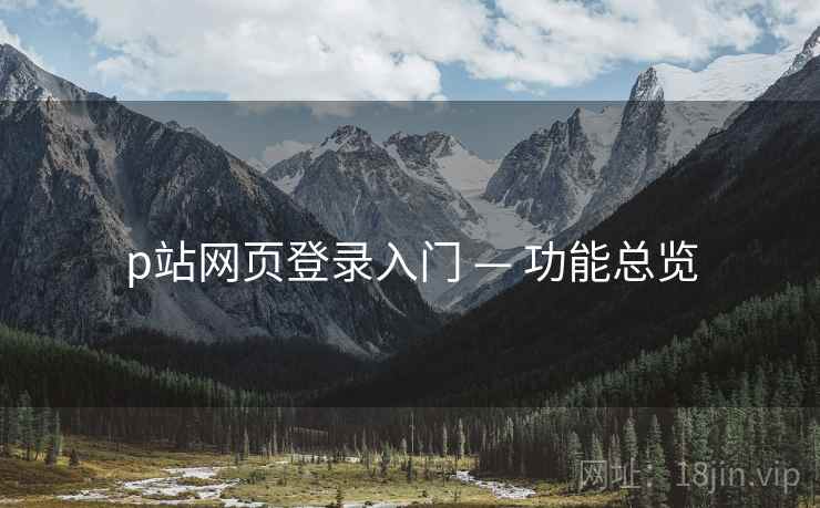 p站网页登录入门 — 功能总览