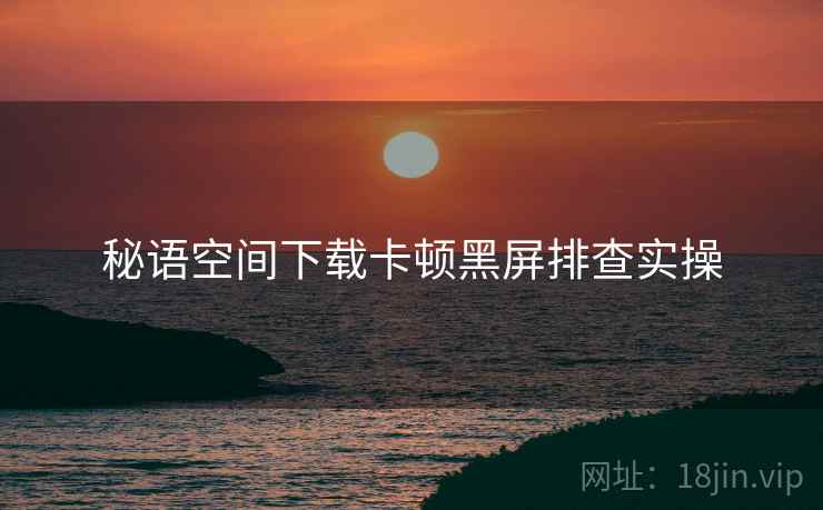 秘语空间下载卡顿黑屏排查实操