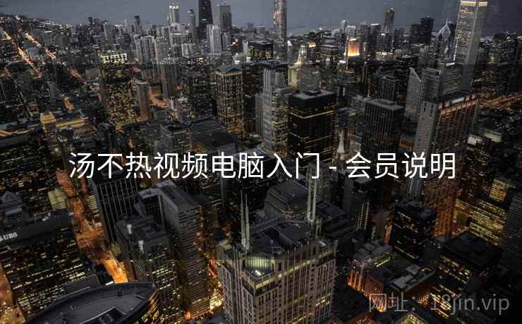 汤不热视频电脑入门 - 会员说明