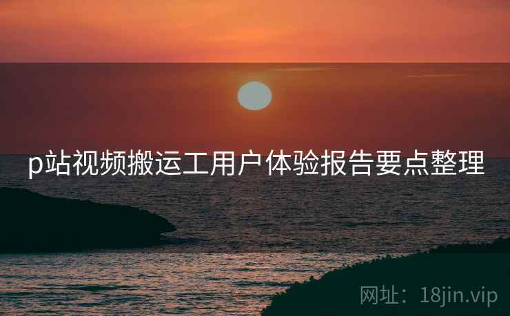 p站视频搬运工用户体验报告要点整理