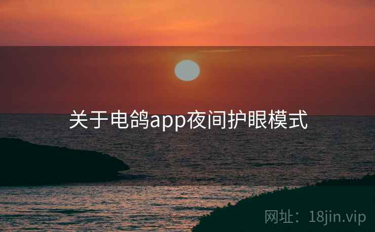 关于电鸽app夜间护眼模式