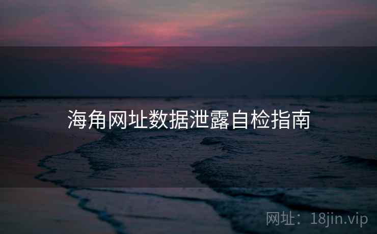 海角网址数据泄露自检指南